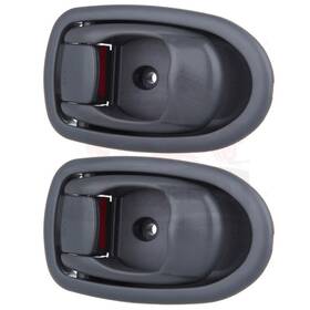 10143922 Autosuperstar 2 Pcs Gray Interior Left Side Door Handles For Kia Spectra 2001-2004