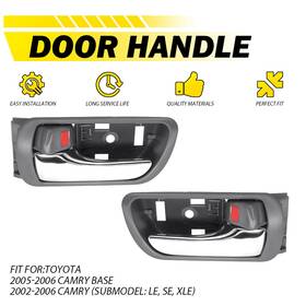 13465600 Auxito 2pcs Inside Door Handle For Toyota Camry 2002-2006 Front Rear Left Right Inner J