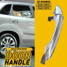 82661-c5010 Auxito 4002532 For 16-20 Kia Sorento Outside Chrome Handle Door Rh 83662-c5010 Rear