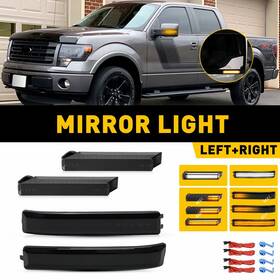 4l3z13b374aa Auxito 4pc Led Side Mirror Light Sequential Turn Signal For 09-14 Ford F150 Amber White 4l3z13b374aa Auxito 4pc Led Side Mirror Light Sequential Turn Signal For 09-14 Ford F150 Amber White