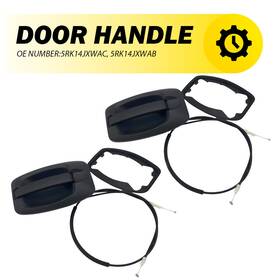 5rk14jxwac Auxito Exterior Rear L R Side Door Handle For 2014-2021 Ram Promaster 1500
