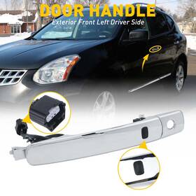 80640-cz31b Auxito For 2010-2013 Nissan Rogue Car Front Left Outside Chrome Door Handle Entry Smart
