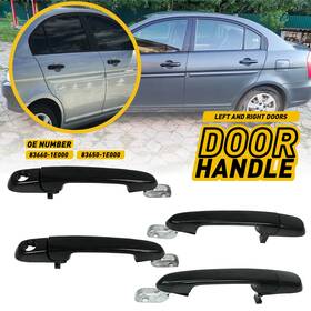 82650-1e050 Auxito Front Rear Exterior Door Handle Fit 2006 2007 2009-2011 Accent Hyundai