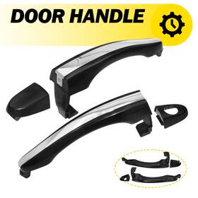 82651-3l000 Auxito Outside Door Handle Set Front Left Right For 2006-2011 Hyundai Azera
