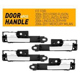 Bf-6e5z5422601a Auxito Door Handle Inside Interior Front Chrome L/r Fits Side Fusion Milan Mkz Zephyr