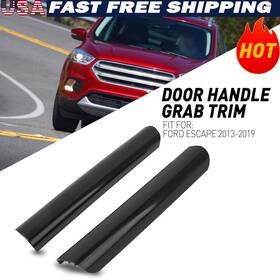 7822620-ba Auxito Cj5z 2pcs Fit Fitd Escape 13-19 Front Left Right Handle Door Grab Molding Trim Black