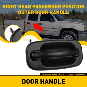 Eoq-ww-48197 Auxito 1pc For Cadillac Chevrolet Gmc Outside Exterior Door Handle Right Rear Passenger