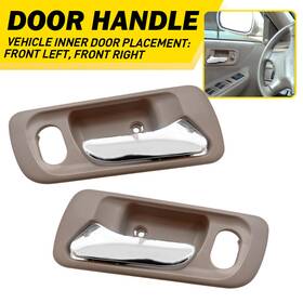 Ho1353118 Auxito Door Handle Set Fit 1998-2002 Honda Accord Front Interior Beige Left&right 2x