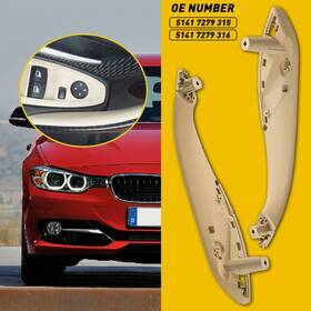 Jz-ih57 Auxito Front Left And Right Handles Inner Trim Door Pull Handle For Bmw F30 F34 Beige F35