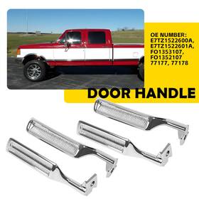 K1mt000004093 Auxito Chrome Metal Inside Door Handles Lh Rh For 87-96 Ford F150 F250 Truck 2pair D
