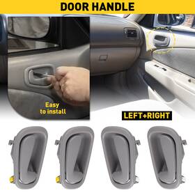 Mbs-nm-corolla-98-02-g-ej Auxito Gray Inside Door Handles Left 2 Right For 1998-2002 Toyota Corolla Prizm