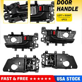 Mbs-nm-forte-10-13r Auxito 4x Interior Door Handle Front Rear Left Right For 2010-2013 Kia Forte Black
