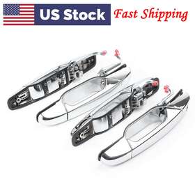B-shiparts 310009646629 Outer Door Handle Front Rear Set Fit Chevy Tahoe Gmc Yukon 2007-2013 12 11 10 09