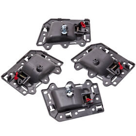 Pt7in6 Black Inside Door Handle Kit For Jeep Grand Cherokee Front Rear Left Right