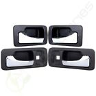 Cb818266s04 Black Interior Door Handle Set 2 Pairs For 90-93 Honda Accord 4 Sedan
