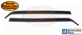 7707462 Bmp 67 68 69 Camaro Firebird Quarter 1/4 Window Vertical Seals Weatherstrip - Pair