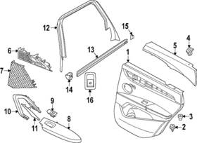 51-41-9-871-847 Bmw Genuine Handle Bezel