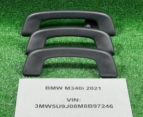 6424911 Bmw 2019 - 2023 G20 330i G30 540 Interior Roof Top Grab Handle Set Black