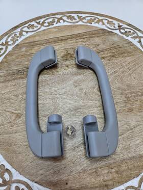 7312185 Bmw 06-11 Oem E90 E60 E84 X1 Rear Interior Roof Top Grab Handle Set Gray