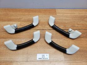Bmw 7426622 16-22 Oem G12 740 750 Interior Roof Top Grab Handle Set Fineline Wood