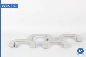 9143518 Bmw 06-11 335i E90 E91 E60 E84 Inner Roof Support Grab Handle Set Of 4 Gray Oem