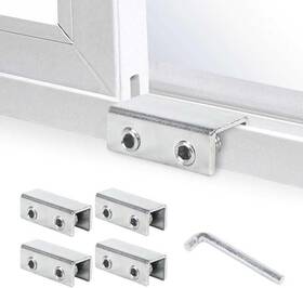 03-chs Brand Tqmllco 4 Pack Window Locks For Horizontal Sliding 0.6inches Silver