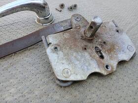 14b6823 British Motor Corp. Austin Healey 100-6 3000 Left Inner Door Handle Remote Control Bn6 Bn7 Bt7