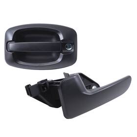 2441-0003lc2 Brock Inside And Outside Door Handle Set Textured Black For Promaster Front Left