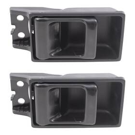 Ads2951bk-2 Brock New Pair Set Inside Black Interior Door Handles For 86-97 Nissan Pickup Truck