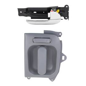 Ads7089gy-r Brock Ads7088cr-r Passengers Inside Front And Sliding Chrome/gray Door Handles For 02-05 Kia Sedona