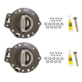 Ads7203r-2 Brock Inside Door Handles For 06-10 Jeep Commander Passengers Set Khaki With Chrome Kits