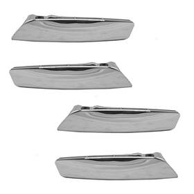 1441-0001s-2 Brock Supply 4 Chrome Handles Set Fits Chevy Gmc Cadillac Pickup Truck Inside Door Repair Kit