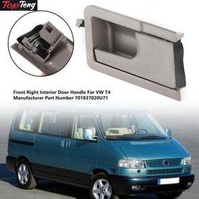 C171-a020-right Bruce&shark Front Right Driver Side Interior Inner Door Handle For Vw T4 Transporter Grey