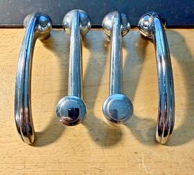 T-11377 Cadillac 1940s 1950s Window Crank And Door Handles Circa 40s 50s Resto Hot Rod Rat