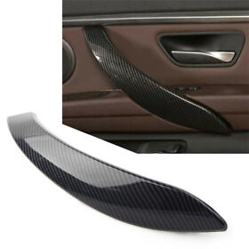 Car Carbon Fiber Right Inner Door Handle Panel Cover Trim For Bmw 3 4 Series 3gt