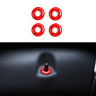 Rt-tcz210705276 Car Door Lock Pin Cover Trim Decor Ring Red For Ford F150 2009-2014 Accessories