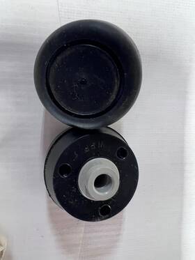 76-4383 Car Pak 4-black Window Crank Knobs Vw