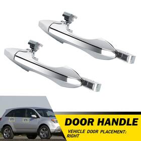 72140stxa02 Carcomponent 1 Fit 2007-2013 Acura Mdx Base Outside Door Handles Passenger Side 2x Chrome Abs