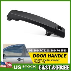 81573 Carparsafer Front Left Black Exterior Door Handle For Armada 04-14 Nissan Titan 2005-2014