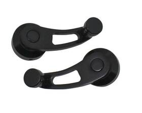 Hz-2101-1-pbk Cfr Performance Universal Window Cranks Kit 3.5 Inch Anodized Black Billet Aluminum With 3 Adapters