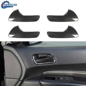 Cherocar2025030587 Cherocar 4pc Carbon Fiber Interior Door Handle Decor Trim Cover For Dodge Durango 2011-24