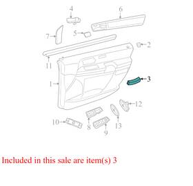 050207988ac-rh Chrysler 2008-2010 Town And Country Passenger Fr Interior Door Pull Handle 050207988ac-rh Chrysler 2008-2010 Town And Country Passenger Fr Interior Door Pull Handle