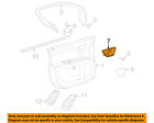 1gc78xdvaa Chrysler 09-10 Front Bezel Door-handle Dodge Journey Oem