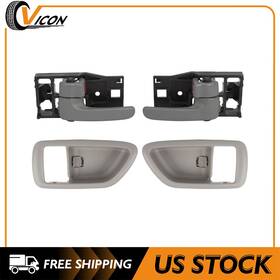 Adp82967101ps Cv-icon Door Handle And Bezel Inside Driver Passenger For Toyota Sequoia Tundra 2pcs