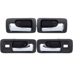 Cv-icon Cv818266icon 4pcs Fit For 90-93 Honda Accord 4 Door Sedan Black Inner Inside Handle