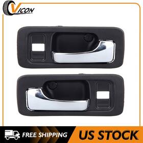Cv818267icon Cv-iocn 2pcs Inner Interior Front Door Handle Fits 90-93 Honda Accord 4 Black