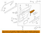 Da5z5422600ba Ford Lincoln Oem Inside Door Handle Right