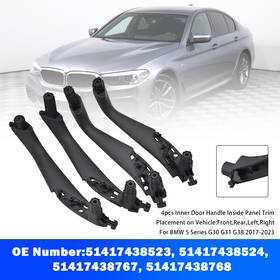 51417438767 Darupsun Inner Door Handle Inside Panel Trim For Bmw 5 Series G30 G31 G38 2017-2023