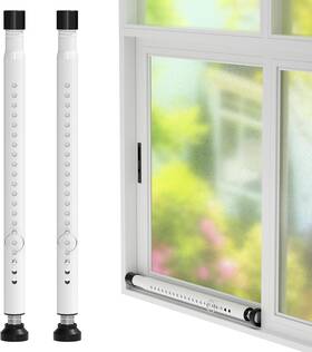 Dcg-moshabai-dck-1.2m-2p Derofit Sliding Door Security Bar 2pcs 16 To 51 Inch Inside 2 Pieces White