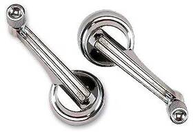 C5zz3032265b Dmc Chrome Quarter Window Crank Handle Set 1965 1966 1967 Ford Mustang